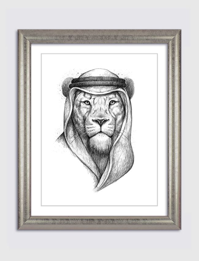 Saudi lion - Artframe