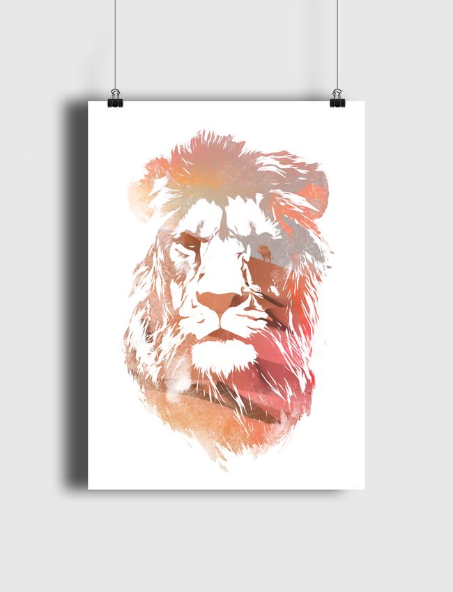 Desert lion - Poster