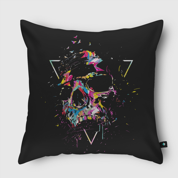 Skull X Throw Pillow